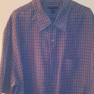 Vanheusen 3xl blue dress shirt